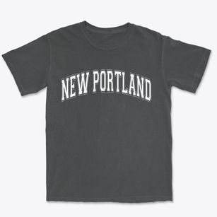 New Portland Maine Varsity Premium Heavyweight T-shirt