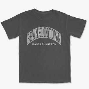 Franklin Town Massachusetts Inline Premium Heavyweight T-shirt