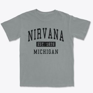 Nirvana Michigan Classic Established Premium Heavyweight T-shirt