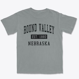 Round Valley Nebraska Classic Established Premium Heavyweight T-shirt
