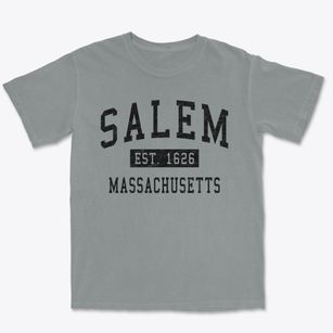 Salem Massachusetts Classic Established Premium Heavyweight T-shirt