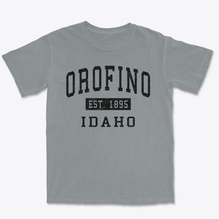 Orofino Idaho Classic Established Premium Heavyweight T-shirt