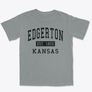 Edgerton Kansas Classic Established Premium Heavyweight T-shirt