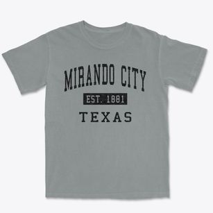 Mirando City Texas Classic Established Premium Heavyweight T-shirt
