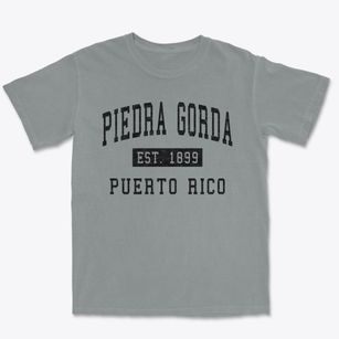 Piedra Gorda Puerto Rico Classic Established Premium Heavyweight T-shirt