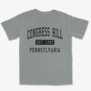 Congress Hill Pennsylvania Classic Established Premium Heavyweight T-shirt