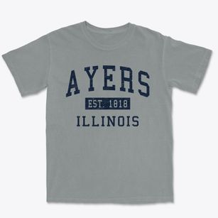 Ayers Illinois Classic Established Premium Heavyweight T-shirt