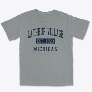 Lathrup Village Michigan Classic Established Premium Heavyweight T-shirt