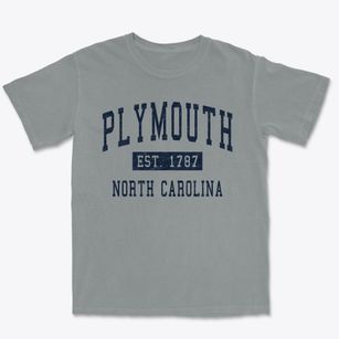 Plymouth North Carolina Classic Established Premium Heavyweight T-shirt