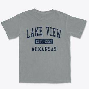 Lake View Arkansas Classic Established Premium Heavyweight T-shirt