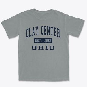 Clay Center Ohio Classic Established Premium Heavyweight T-shirt