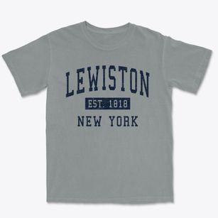 Lewiston New York Classic Established Premium Heavyweight T-shirt