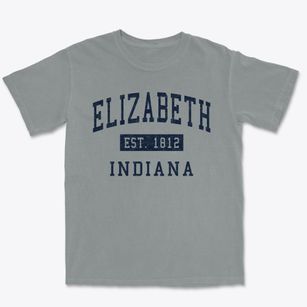 Elizabeth Indiana Classic Established Premium Heavyweight T-shirt