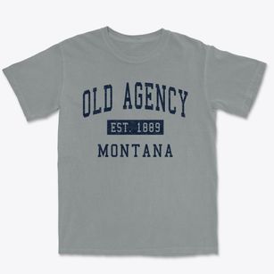 Old Agency Montana Classic Established Premium Heavyweight T-shirt