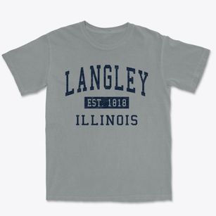 Langley Illinois Classic Established Premium Heavyweight T-shirt