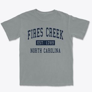 Fires Creek North Carolina Classic Established Premium Heavyweight T-shirt