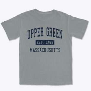 Upper Green Massachusetts Classic Established Premium Heavyweight T-shirt