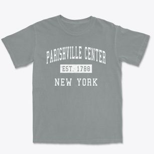 Parishville Center New York Classic Established Premium Heavyweight T-shirt