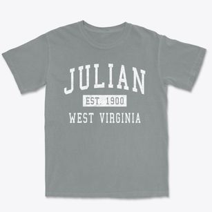 Julian West Virginia Classic Established Premium Heavyweight T-shirt
