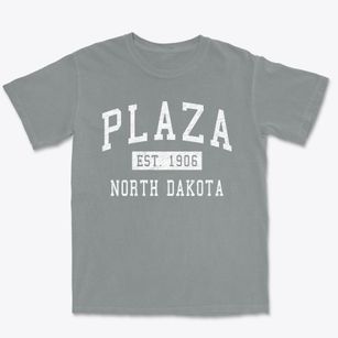 Plaza North Dakota Classic Established Premium Heavyweight T-shirt