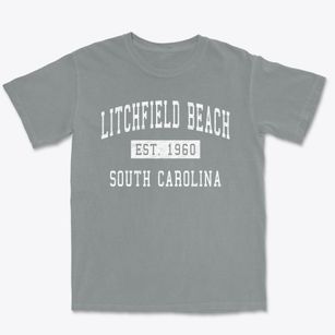 Litchfield Beach South Carolina Classic Established Premium Heavyweight T-shirt