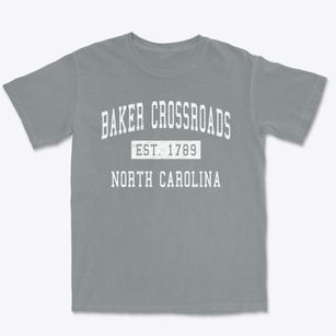 Baker Crossroads North Carolina Classic Established Premium Heavyweight T-shirt