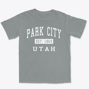Park City Utah Classic Established Premium Heavyweight T-shirt