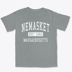 Nemasket Massachusetts Classic Established Premium Heavyweight T-shirt