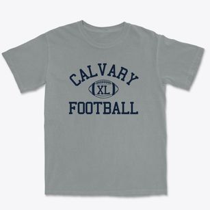 Calvary Christian School Classic Football Premium Heavyweight T-shirt