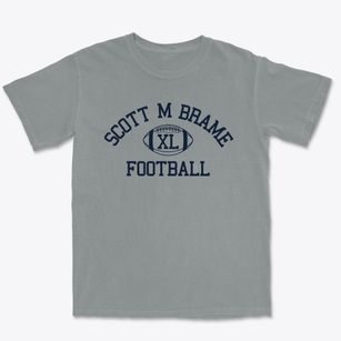 Scott M Brame Junior High School Classic Football Premium Heavyweight T-shirt