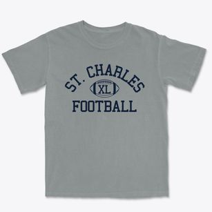 Saint Charles Borromeo School Classic Football Premium Heavyweight T-shirt
