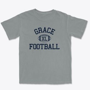 Grace Christian School Classic Football Premium Heavyweight T-shirt
