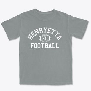 Henryetta High School Classic Football Premium Heavyweight T-shirt