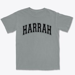 Harrah Community Christian School Varsity Arch Premium Heavyweight T-shirt