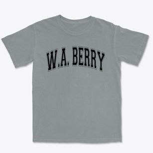 W. A. Berry High School Varsity Arch Premium Heavyweight T-shirt