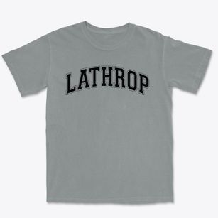 Lathrop Elementary School Varsity Arch Premium Heavyweight T-shirt