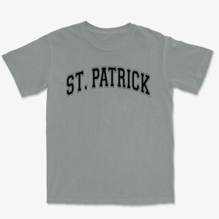 Saint Patrick School Varsity Arch Premium Heavyweight T-shirt