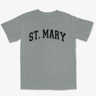 Saint Mary Star Of The Sea School Varsity Arch Premium Heavyweight T-shirt