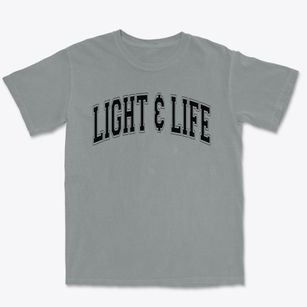 Light & Life Christian School Varsity Arch Premium Heavyweight T-shirt