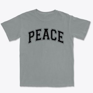 Peace Lutheran School Varsity Arch Premium Heavyweight T-shirt