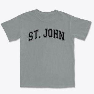 St John The Evangelist Parish Varsity Arch Premium Heavyweight T-shirt