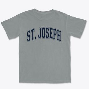 St Joseph Parish Varsity Arch Premium Heavyweight T-shirt