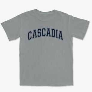 Cascadia Montessori School Varsity Arch Premium Heavyweight T-shirt