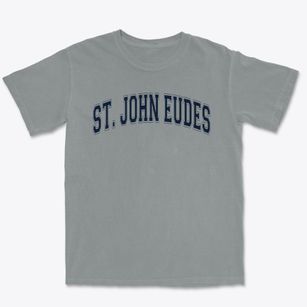 Saint John Eudes School Varsity Arch Premium Heavyweight T-shirt
