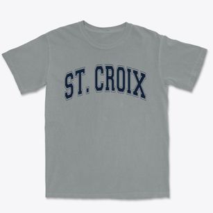 Saint Croix Central Elementary School Varsity Arch Premium Heavyweight T-shirt