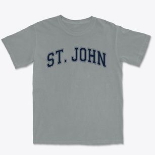 Saint John Lutheran School Varsity Arch Premium Heavyweight T-shirt