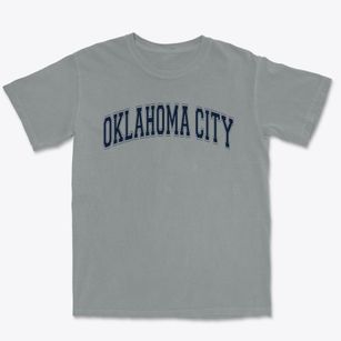 Oklahoma City Broncos Homeschool Varsity Arch Premium Heavyweight T-shirt