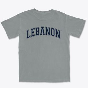 Lebanon Middle School Varsity Arch Premium Heavyweight T-shirt