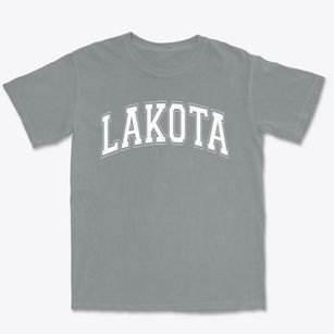 Lakota Junior High School Varsity Arch Premium Heavyweight T-shirt