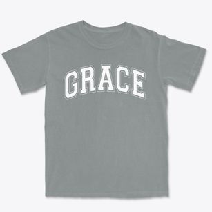 Grace Catholic School Varsity Arch Premium Heavyweight T-shirt